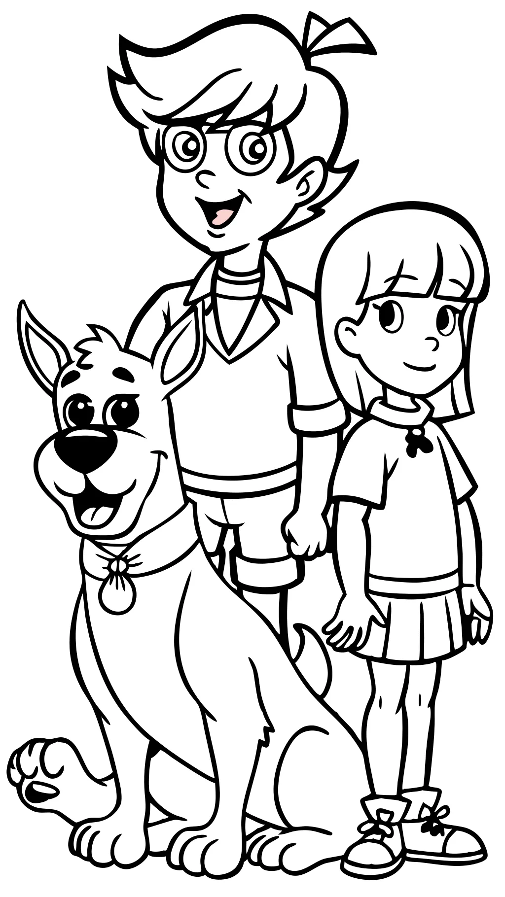 scooby doo characters coloring pages